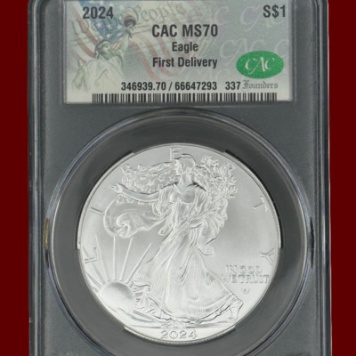 2024 S$1 CAC MS70 Eagle First Delivery