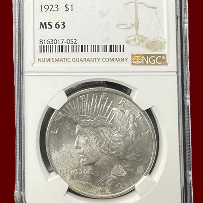 1923 Peace Dollar NGC MS63