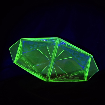 Indiana Glass Co Split Relish Dish